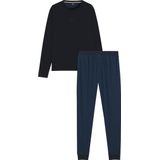 BOSS - Relax Long Set - Heren Pyjama Set - Donkerblauw