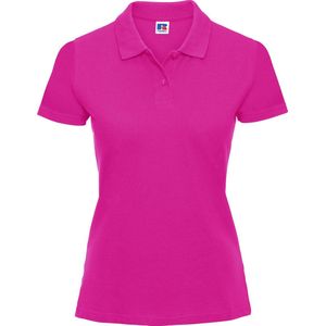 Russell Europa Vrouwen/dames Klassiek Katoenen Korte Mouw Poloshirt (Fuchsia)