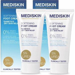 Mediskin Softening Foot Cream - Voetencreme - Voor (Extreem) Droge Voeten - Voordeelverpakking - 2 x 75ML