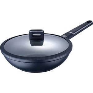 Wokpan Masterpro Indigo Zwart Aluminium (Ø 28 cm)