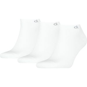 Calvin Klein - Sneakersokken Heren - 3 paar CK Sokken - Wit - Maat 39/42