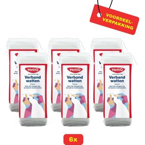 6X HeltiQ Verbandwatten - 6x 50g - Voordeelverpakking!