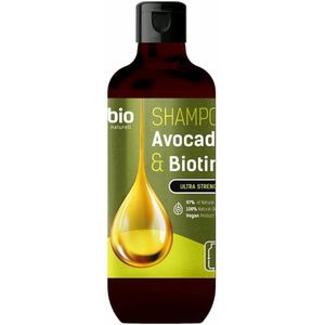 Natuurlijke Haar shampoo met Avocado-olie en Biotine - droog en beschadigd haar - versterkt en voorkomt uitval 355ml