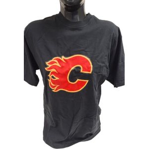 IJSHOCKEY TEAM- CALGARY FLAMES-TSHIRT-BLACK-M