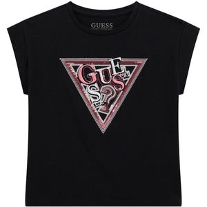 Guess Girls Shirt Zwart - Maat 140