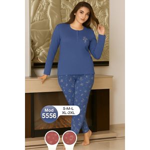 Dames Huispak & Pyjama Set - Dark blue, L