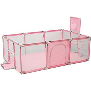 Velox Kinder Speelbox XL - Roze - Kinderbox - Mini Speeltuin Voor Kinderen - Jongens & Meisjes - Grondbox - Playpen - 0 Tot 6 Jaar