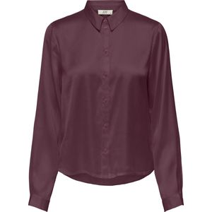JDY - Satijnen Blouse - Polyester - Rechtvallende Pasvorm - Lange Mouwen