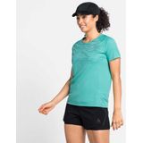 Odlo - Essential Print - T-shirt - Blauw - Korte Mouwen