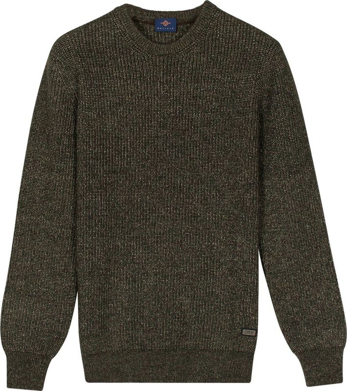 Baileys – Heren – Pullover – Gebreide trui – Gemêleerd – Donkergroen – 528297-792