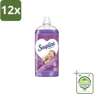 Soupline - Wasverzachter - Lavendel - 56 Wasbeurten - 1.3L - Voordeelverpakking - 12 stuks - Wasverzachter - Lavendelgeur