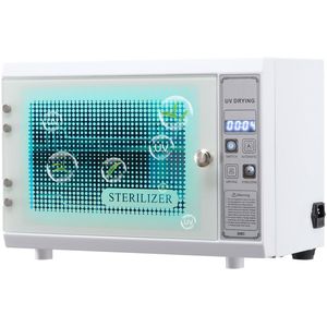 UV-sterilisator voor nagelgereedschap (12 l / 160 W) – Multifunctionele reinigingsmachine met timerfunctie, reinigingskast met gehard glazen deur, ideaal voor laboratoria