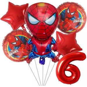 Spiderman ballon set - 73x43cm - Folie Ballon - Superhelden - Themafeest - 6 jaar - Verjaardag - Ballonnen - Versiering - Helium ballon