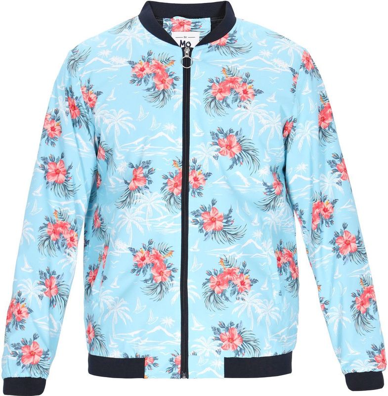 MO Tussenjas  lichtblauw / oranje / rood / wit