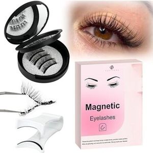 Equivera Magnetische Wimpers - Magnetische Wimpers - Magnetische Wimpers met Applicator - Herbruikbare Magnetische Wimpers - Nep Wimpers - Nep Wimpers Set - Fake Magnetic Lashes - Wimper Extension - Fake Lashes Set