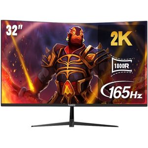 Gamingmonitor – Gaming Scherm – Curved Monitor – PC Monitor – 32 Inch – 2K Resolutie – 165Hz Verversingssnelheid