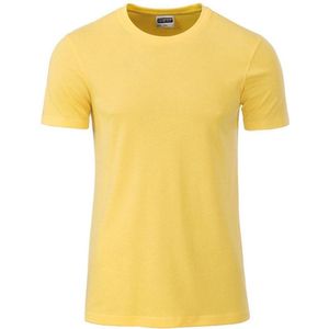 James and Nicholson - Heren Standaard T-Shirt (Lichtgeel)