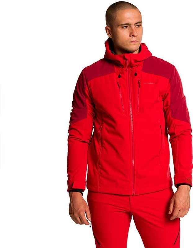 Trangoworld - Lyskamm - Jas - Rood - Winddicht Membraan