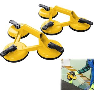 Drievoudige Zuigheffer voor Glas en Tegels - 120 mm Zuigkracht tot 120 kg