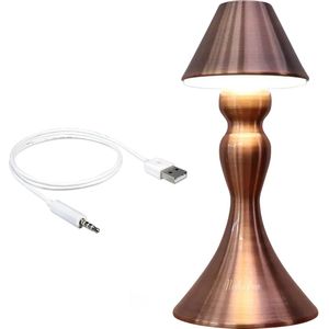 Nisha & Me LED Nachtlampje Bedlamp Oplaadbare Dimbaar USB kabel Draadloos Modern - Touchlamp - Mooi decoratie
