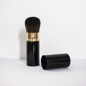 Intrekbare make-upkwast - Intrekbare kwast voor highlighter, blush, bronzer en geperste poeder - Mystery Black