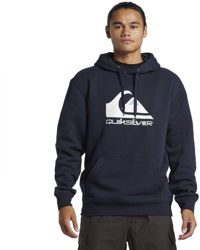 Quiksilver - Big Logo - Pullover Hoodie - Groen - Katoen Polyester Mix