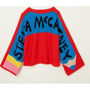 Stella McCartney - Fijngebreide trui in wolblend - Rood - Maat 152