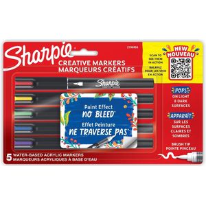 Sharpie Creative Brush Tip Markers 5 stuks - verfstiften - brush tip - 2196904