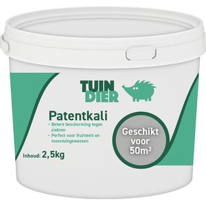 Patentkali | Tuin-Dier | Meststof met hoog kalium gehalte | Perfect voor aardappelen en andere gewassen | In handige bewaaremmer | 2.500 gram | 2,5 kilogram