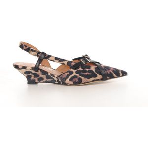 Maury dames slingback Betty leopard print