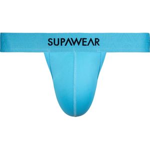 SUPAWEAR Neon Thong Neon Blue - MAAT S - Heren Ondergoed - String voor Man - Mannen Thong
