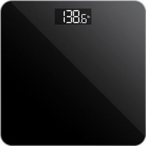 Zavira® Weegschaal - Personenweger - Digitaal - Zwart - Capaciteit 180kg