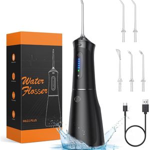 Equivera Waterflosser - Monddouche - Elektrisch Flosapperaat - Water Flosser - Waterflosser Draadloos - Water Flosser Draadloos - Draadloos en Oplaadbaar - Must have voor uw hygiëne!