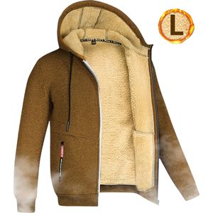 Livano Winterjas - Heren - Bont - Ritssluiting - Warm - Herfst/Winter - Karamel S