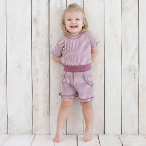 Babyshorts OrganicEra biologische babyshort, gestreept