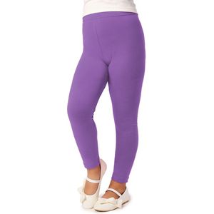 Merry Style MS-MS10-130-LE Meisjes Lang Leggings - Sport - Vrijetijdsbroek - Lang – Viscose - Sporbroek - Yogabroek - Paars - 146