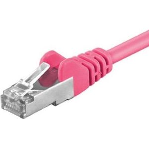 CAT5e FTP patchkabel / internetkabel 15 meter roze - netwerkkabel