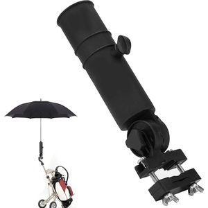 Universele Golfkar Paraplu Stand - Houder voor Golf Trolley Handgrepen - Zwart - 4.1cm / 1.61inch - 22.5cm / 8.86inch