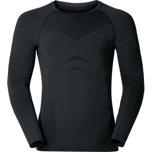 Odlo Evolution Warm - Sportshirt - Heren - Zwart - Maat XL