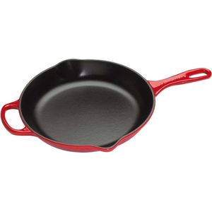 Le Creuset - Skillet - Kersenrood - Geëmailleerd Gietijzer