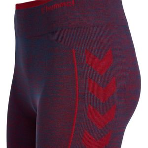 Hummel - Mt Aly Seamless Hw Tights - Leggings - Insignia Blue/Cabernet Melange
