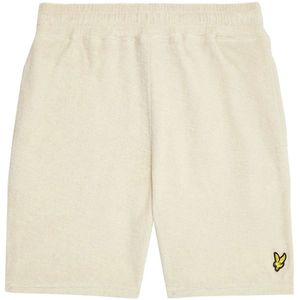 Lyle & Scott Towelling Short Broeken Jongens - Creme - Maat 98/104