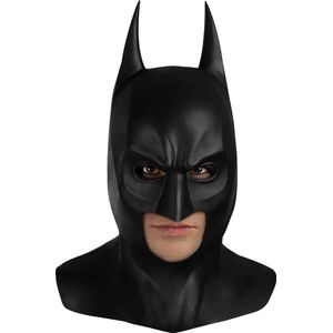 FUNIDELIA Latex Batman Masker voor mannen - The Dark Knight - Zwart
