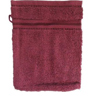 Seahorse City Washandje (3 Stuks) - 16x21 cm - Bordeaux