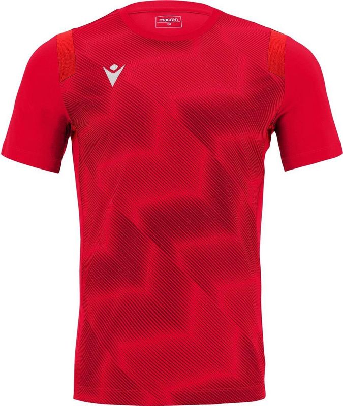 Macron Rodders Shirt Korte Mouw Kinderen - Rood | Maat: 7-8 Y