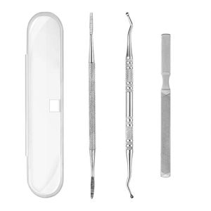 Nagelverzorgingsset met roestvrijstalen nagelvijlen en eeltgereedschap - dikke, ingegroeide en schimmelnageloplossing - mannen en vrouwen - professioneel gebruik.
