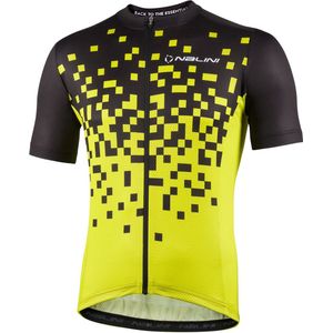 Nalini - NEW ATLANTA - Fietsshirt - Zwart - Geel - Korte Mouwen - Heren