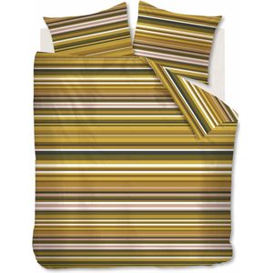 At home with Marieke Dekbedovertrek Darby - 200 x 200/220 cm - geel