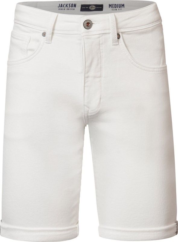 Petrol Industries - Heren Jackson Gekleurde Denim Short Sungreet - Wit - Maat XXL