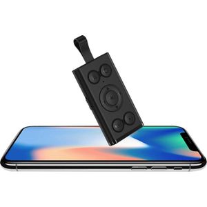 Camera-selfie-clicker met 9 Toetsen Oplaadbaar - Video-scrolling APP-boekpaginaturner - Telefoontablet Snel Foto's Maken - Oplaadbare Batterij (ZWART)